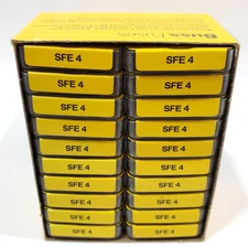 Lot of 100 Bussmann SFE4 32V 4 Amp Fast Acting Automotive Glass Fuses 1/4" x 5/8