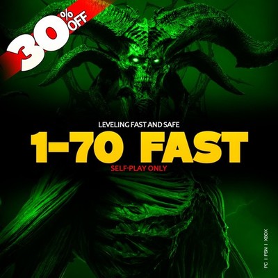 DIABLO 4   PROMOTION   1-70 LEVELING AND PARAGON LEVELING   PC | PSN | XBOX