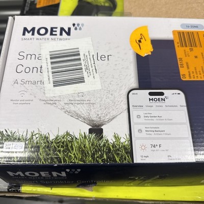 NEW! Moen 16-Zone Smart Sprinkler Controller WIFI Connectible WICNT016G1USA