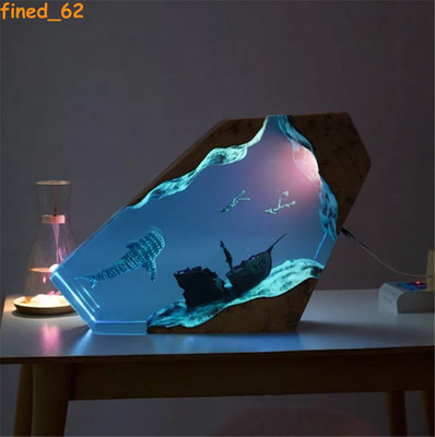 Ocean Deep Sea Diver Ambient Night Light Desktop Ornament Bedroom Birthday Gift