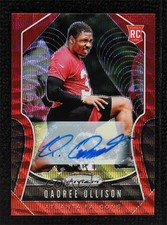 2019 Panini Prizm Rookies Red Wave 80/149 Qadree Ollison #375 Auto 0lj0