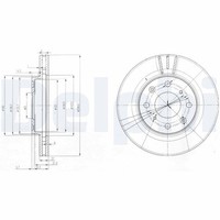 2X Bremsscheibe Vorderachse FüR Honda Jazz II City IV Stufenheck Logo