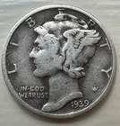 1939 MERCURY SILVER DIME GREAT DETAILNICE COIN HARD DATE TO FIND *TAKE A LQQK*