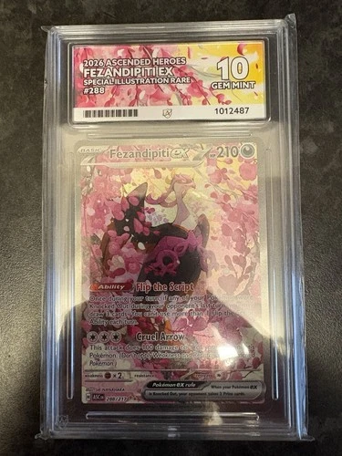 Pokemon Fezandipiti EX 288 Ascended Heroes Ace 10
