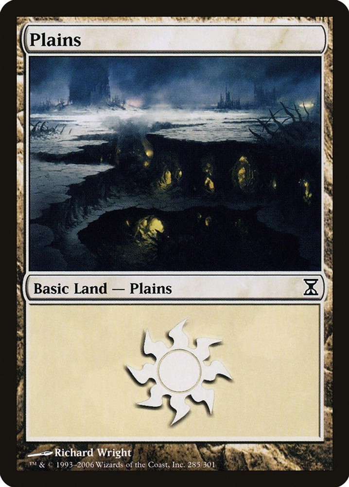 Plains 285 MTG Time Spiral L NM