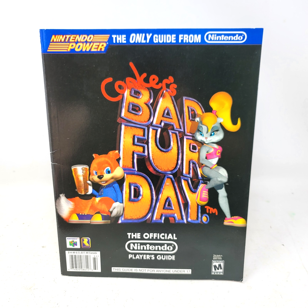 DVD特典センコークーラPSA5 Conker's Bad Fur Day Nintendo Power Official Players Guide W