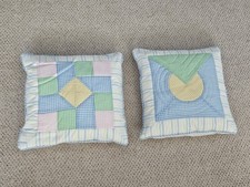 Vintage quilt patchwork pillow shams pastel Set Of 2 w/ pillows included