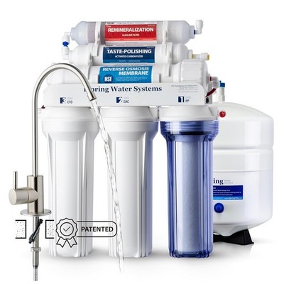 iSpring 6-Stage RO System, 75 GPD, NSF Certified, Alkaline pH+, Under Sink