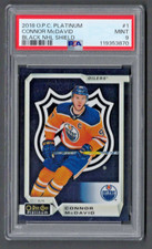2018-19 O-Pee-Chee OPC Platinum Black NHL Shield #1 Connor McDavid PSA 9 MINT