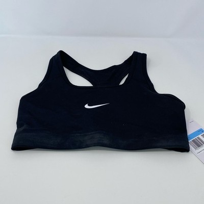 Nike Swoosh 2.0 Sports Bra Black/White Women s M CJ5949-010