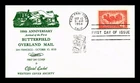 US COVER BUTTERFIELD OVERLAND MAIL 100TH ANNIVERSARY FIRST DAY ISSUE