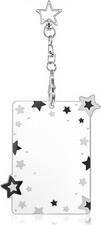 Cute Photocard Holder Keychain, Star Photo Card Holder Creative Photocard Key...