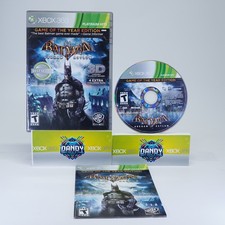 Batman: Arkham Asylum Game Of The Year Edition Platinum Hits CIB W/ Manual - Xbo