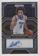 2021-22 Panini Prizm Draft Picks College Penmanship Justin Champagnie Auto qx7