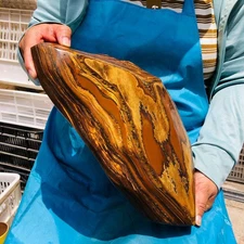 6470g Rare Natural Beautiful Tiger Eye Mineral Crystal Specimen Healing 1056