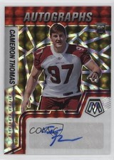 2022 Mosaic Rookie Choice Fusion Red & Yellow Prizm Cameron Thomas Auto 2k3