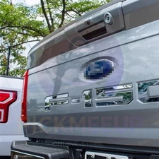 3D Raised Gloss Chrome Tailgate Inserts Letters Emblems fit for F-150 2021-2024