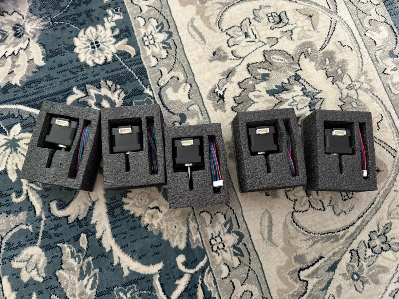 Premium Nema 17 Stepper Motor Set – 5pcs 42x34mm 1.8° 4-Wire for 3D Printers