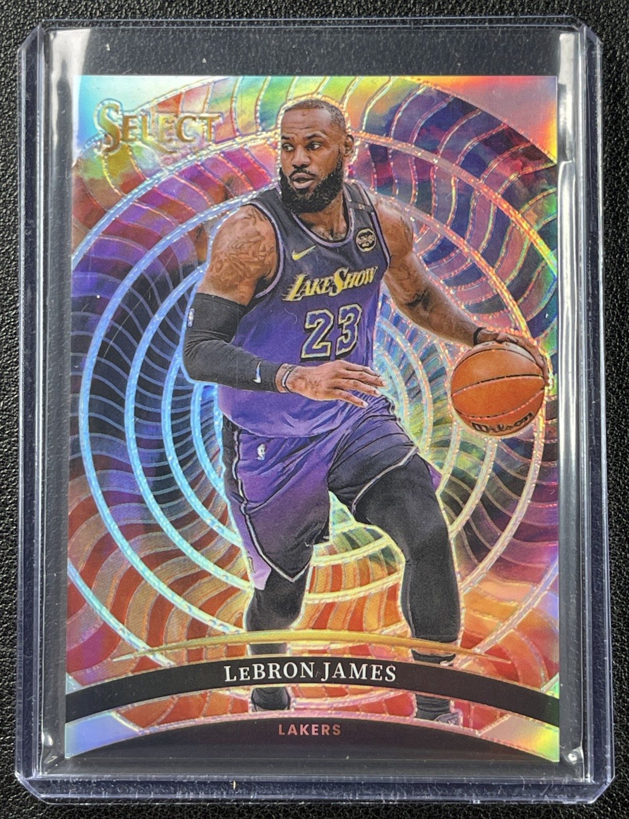 LEBRON JAMES 2024-25 PANINI SELECT #10 COLOR WHEEL PRIZM SP LAKERS