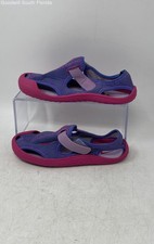 Nike Kids Sunray Protect 903633-500 Pink Blue Hook  Loop Sports Sandals Size 2Y