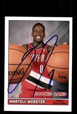 Signed Basketball Card Auto Martell Webster 2005-06 Bazooka #203 Trail Blazers