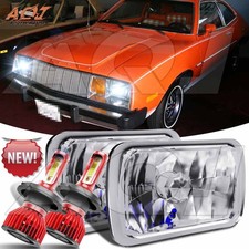 Pair For Mercury Bobcat 1979-1980 5x7 7x6 Inch Led Headlights Hilo Beam