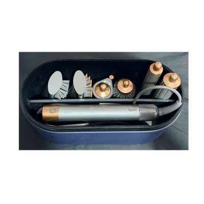 Dyson Airwrap Hair Styling Set with Barrel & Brush Attachments, Gray/Gold