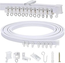 Flexible Bendable Ceiling Curtain Track, 5 Meters (16.4FT) Hospital Curtain Trac