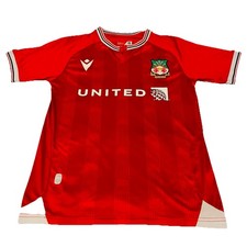Macron Wrexham AFC 23/24 Men’s Home Kit  Jersey  Size S Soccer Football READ