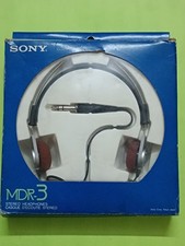   RARE   Sony MDR 3 Vintage headphone in box new tested working Used