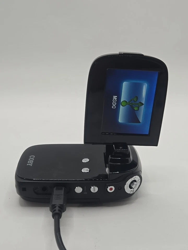 Coby Swivel Camcorder Black 3.0 MP CMOS 2.4" LCD 4x Digital SNAPP CAM4000 - Image 3 of 4