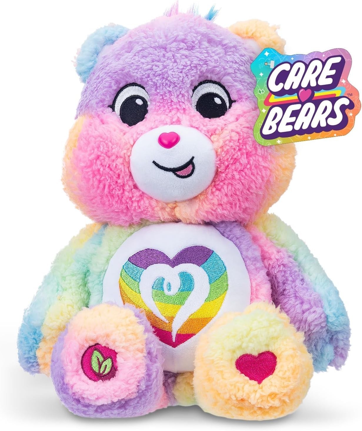 Care Bears Cozy Togetherness Bear 14in Plush Soft Toy Rainbow Heart Cuddly 4+ - Image 2