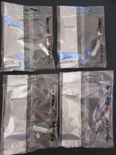 4x NEUTRIK Rean NYS352 RCA Phono Plug Male Cable Mount Nickel Metal Solder NIP