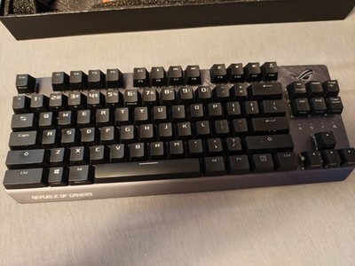 ASUS ROG Strix Scope RX Gaming Mechanical Keyboard Red Optical Switches Used