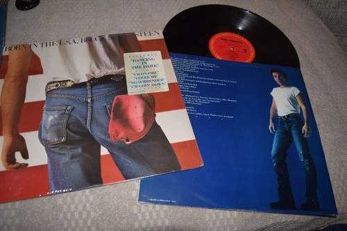 BRUCE SPRINGSTEEN-"BORN IN THE U.S.A." LP, COLUMBIA QC 38653, 1984, MINT IN SHRI