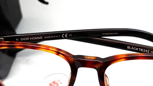 Christian Dior Homme Blacktie242 581 Round Havana Frame Eyeglasses $550 NIB #6 - Picture 3 of 6