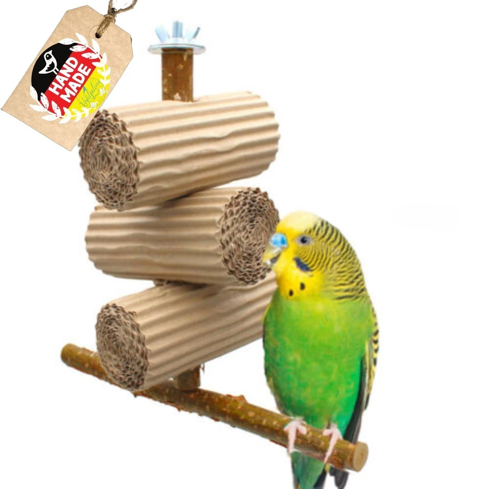 VOGELGALERIA Vogelspielzeug Knabberspielzeug Wellensittich Vogelzubehör Käfigzubehör
