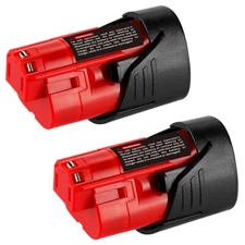 2PACK Lithium Battery For M12 For Milwaukee Battery 48-11-0140 Capacity Battery