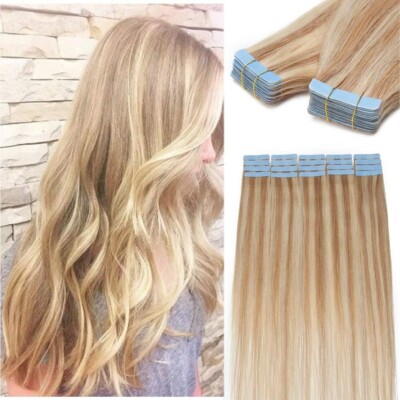 20 inch SEGO Tape in Hair Extensions Human Hair 40PCS [#18