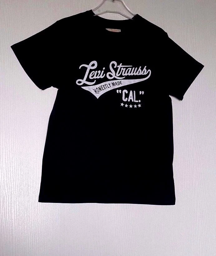 LEVI'S T-SHIRT FILLE OU GARÇON TAILLE 10 ANS 100% COTON MANCHES COURTES NOIR - Photo 4/4