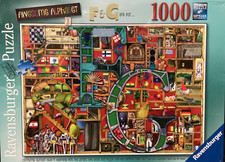Ravensburger 1000pc Awesome Alphabet F  G Colin Thompson 2021 jigsaw puzzle Use