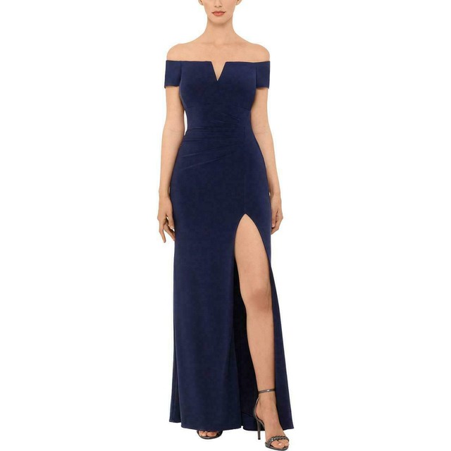 petite navy blue evening gowns
