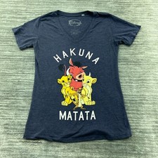 The Lion King Shirt Size L Womens Hakuna Matata Timon Pumbaa Simba Disney Blue