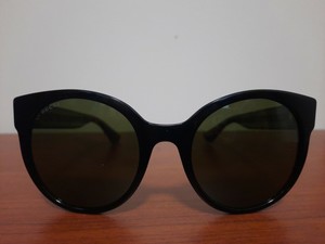 Gucci Sunglasses GG0035S 002 Black,Green | Green Lens 889652048857 | eBay