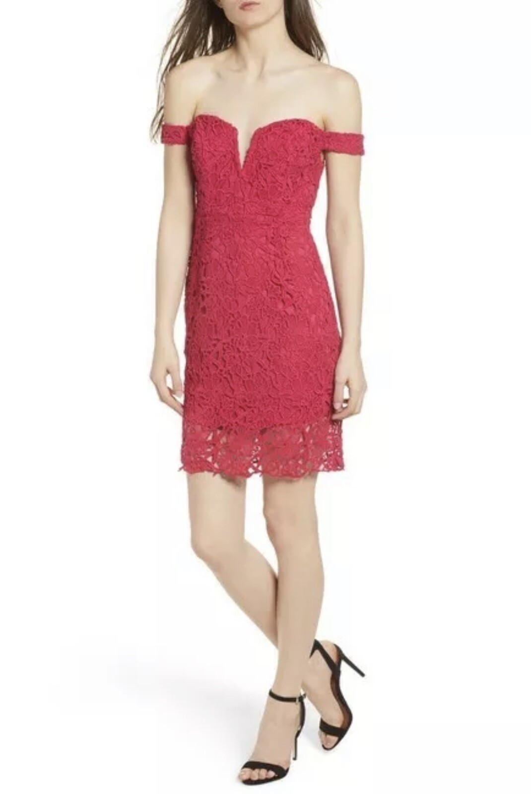ASTR THE LABEL Nordstrom Womens S Pink Floral Embroidered Sheath Cocktail  Dress | eBay