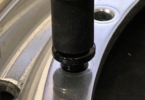 100 x Gloss Black Plastic Wheels Rivet Nuts fake rim bolts + FREE INSERTION TOOL - Picture 9 of 9