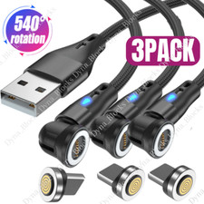 Magnetic USB Fast Charger Data Cable Cord For iPhone 14 13 12 11 XR XS X 8 7 6