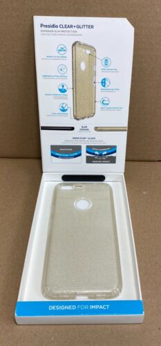 Speck Google Pixel XL Case - Speck Presidio Clear Embedded Gold Glitter Crystals - Picture 1 of 4