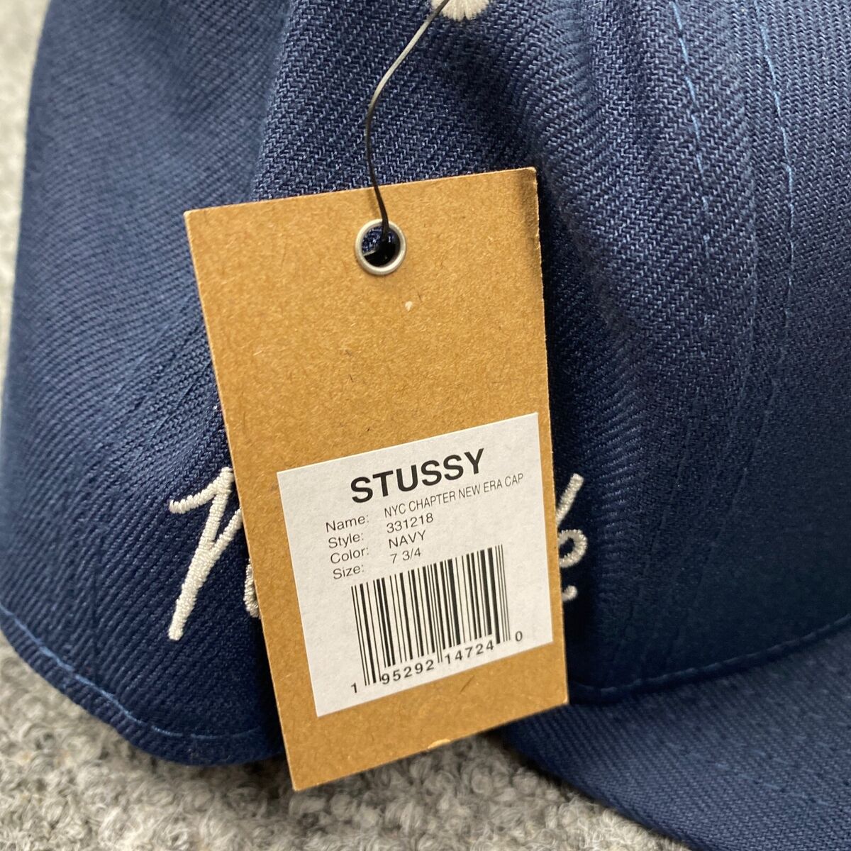 Stussy New Era New York NYC Chapter Fitted Cap Size 7 3/4 Stussy New Era New York NYC Chapter Fitted Cap Size 7 3/4