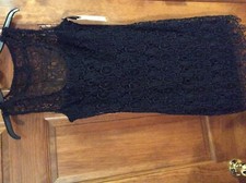 New BB Dakota  Lace Coctail Sheath Dress Cut Out back 6 NWT